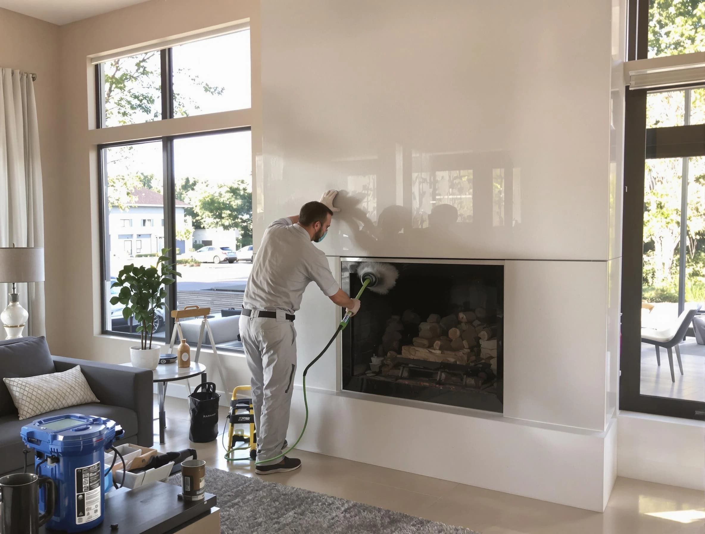 Haverhill Chimney Sweep performing thorough soot removal in Haverhill, MA