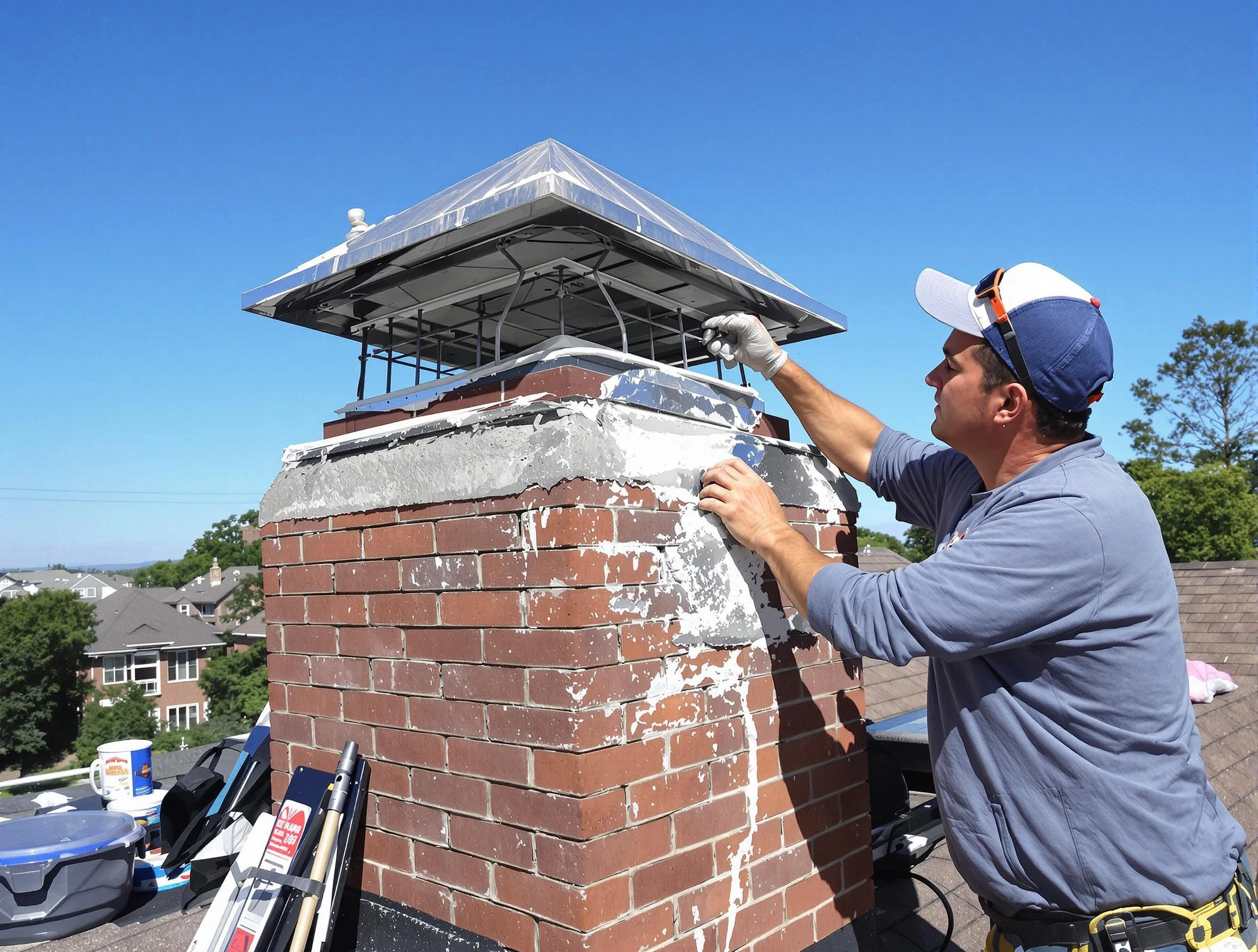 Chimney Crown Services service in Haverhill, MA