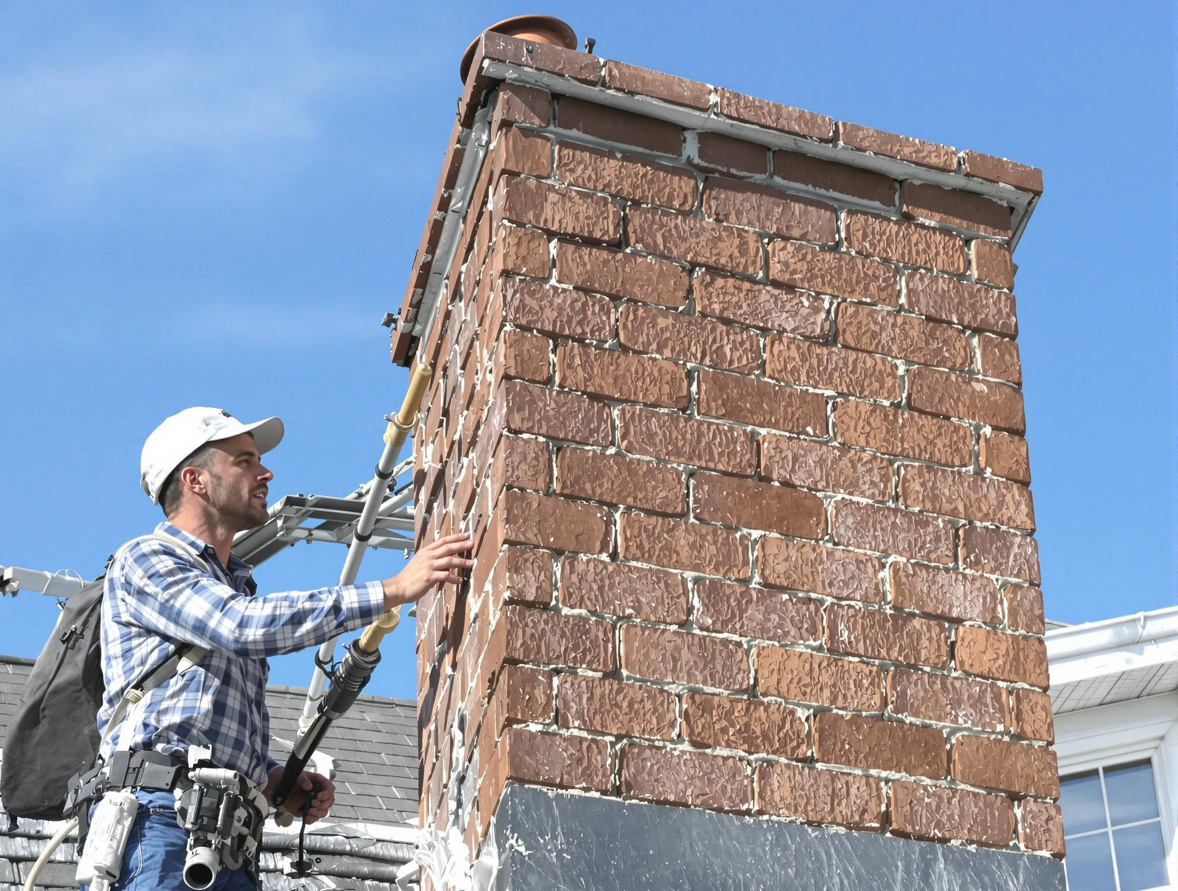 Brickwork for a chimney rebuild by Haverhill Chimney Sweep in Haverhill, MA