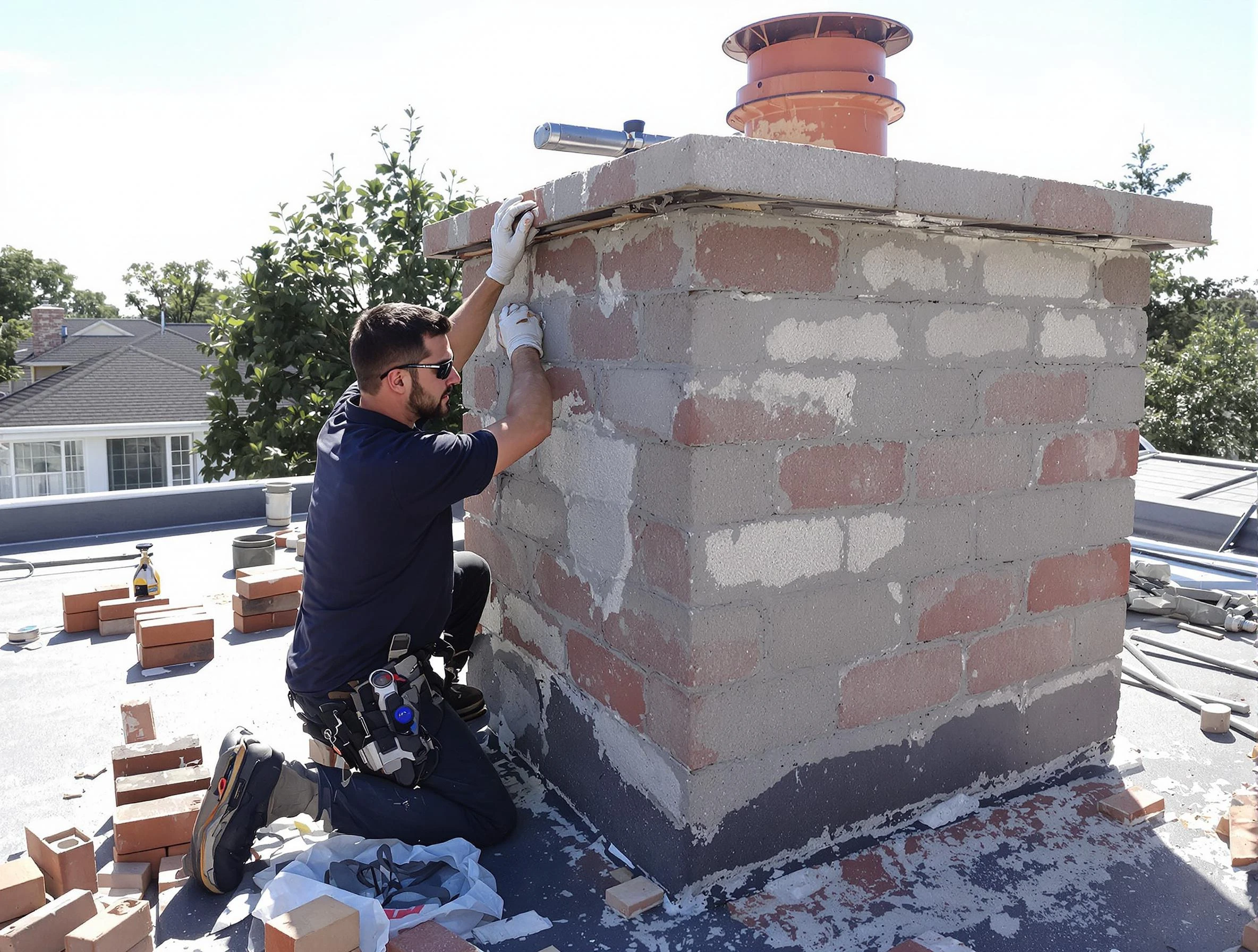 Advanced chimney repair process by Haverhill Chimney Sweep in Haverhill, MA
